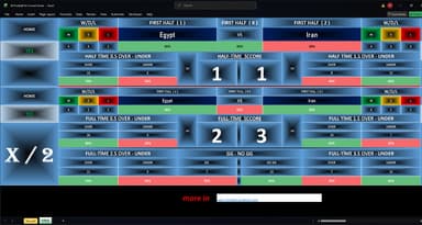 Captura del software IA de Fútbol para Marcador Exacto