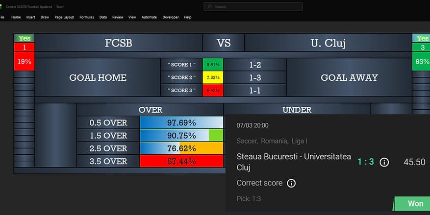 Correct Score Football Software
